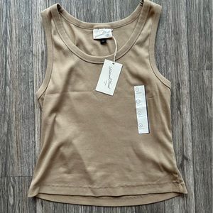 Brown Cropped Tank